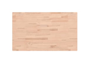 Comptoir de salle de bain, plan de travail 100x60x4 cm bois massif de hêtre cf65717