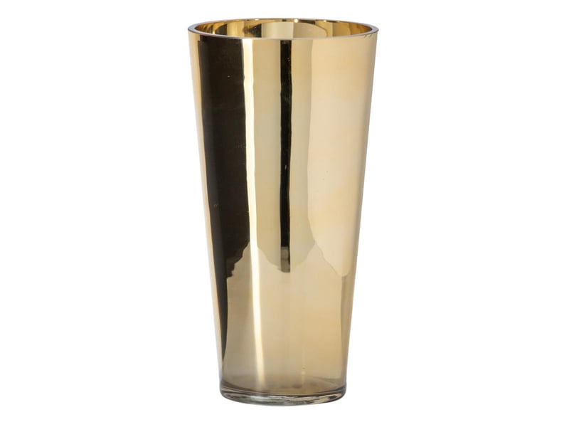  Photophore design en verre ember 30cm doré  - Conforama A