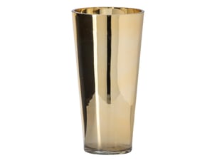 Photophore design en verre ember 30cm doré