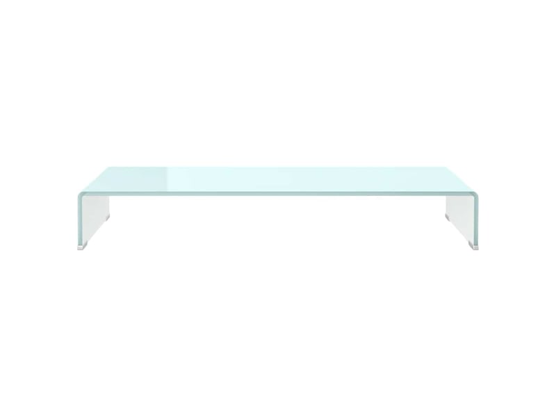  Meuble tv - banc tv - meuble de rangementsupport pour moniteur 90x30x13 cm verre vert  - Conforama C