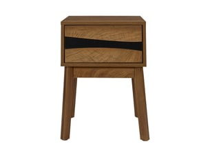 Chevet - home deco factory - forest - design épuré - marron et noir