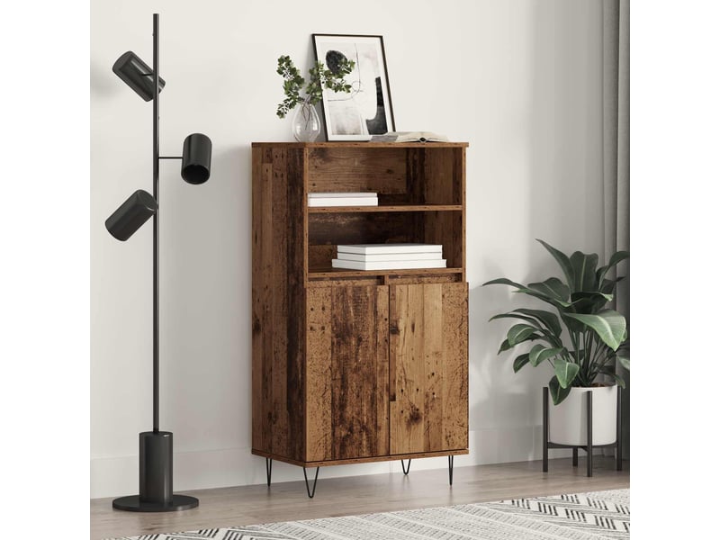  Buffet - haut armoire marron 60 x 36 x 110 cm bois d'ingénierie  - Conforama B