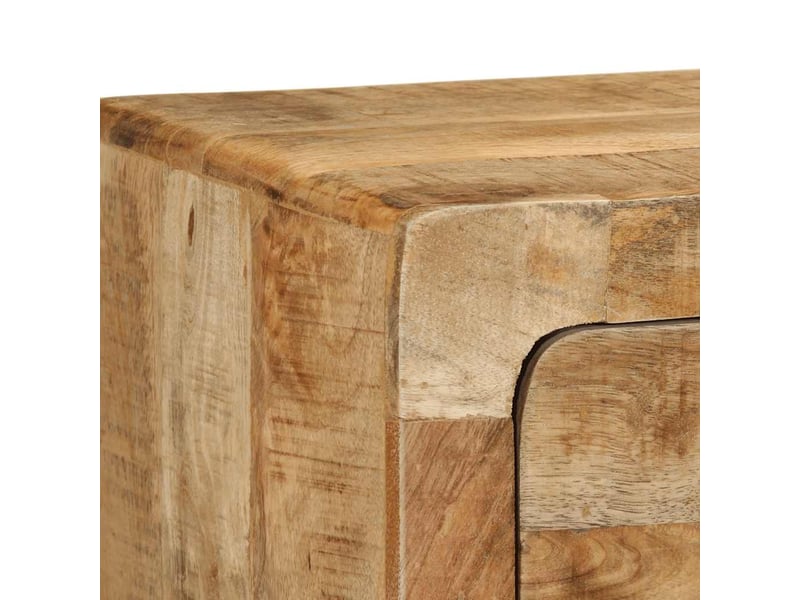  Meuble tv - banc tv - meuble de rangement mural 100x32x25 cm bois massif manguier brut  - Conforama E