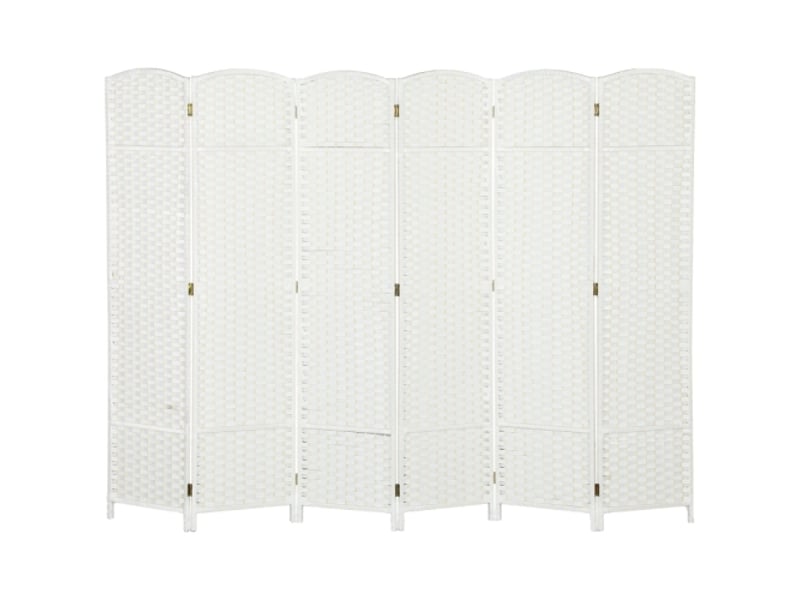  Paravent 6 panneaux en bambou pliable séparateur de pièce 240x170 cm, cloison intimité pour salon  - Conforama A