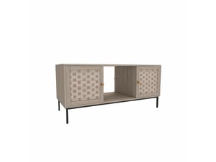 Table basse rectangulaire coloris bois clair <strong>REDOM</strong> <strong></strong> - 50 cmx106 cm