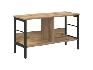 Étagère 2 niveaux, étagère de rangement 82 x 32 x 47 cm bois d'ingénierie shl204