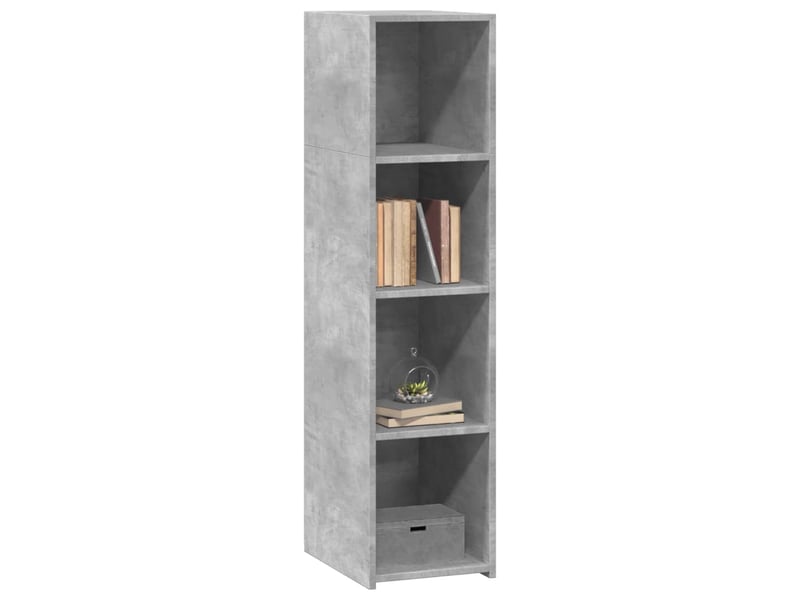  Buffet - bahut - meuble de rangement gris béton 30x41x124 cm bois d'ingénierie  - Conforama C