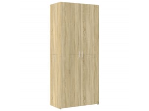 Buffet haut - bahut - meuble de rangement chêne sonoma 80x42,5x185 cm bois d'ingénierie
