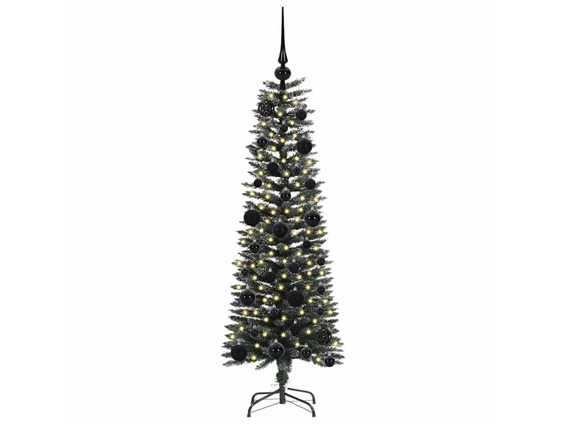  Sapin de noël artificiel, arbre de noël vert 120 cm pvc, plastique et acier shl8021  - Conforama C