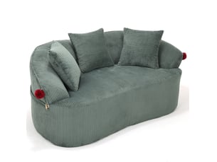 Canapé droit compressé fixe <strong>MODFU</strong> <strong></strong> 2 places Velours côtelé vert