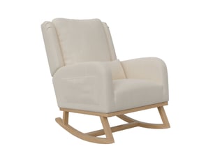 Fauteuil relax manuel Coton / Lin beige
