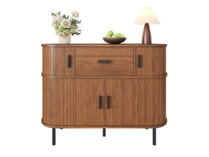 Buffet 4 porte(s)  1 tiroir(s) WISHDOR  - 110 cm coloris bois foncé 
