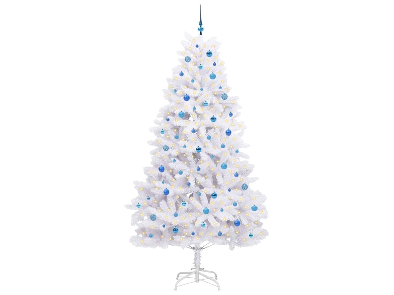  Sapin de noël - arbre de noël artificiel à branches articulées blanc 240 cm  - Conforama C