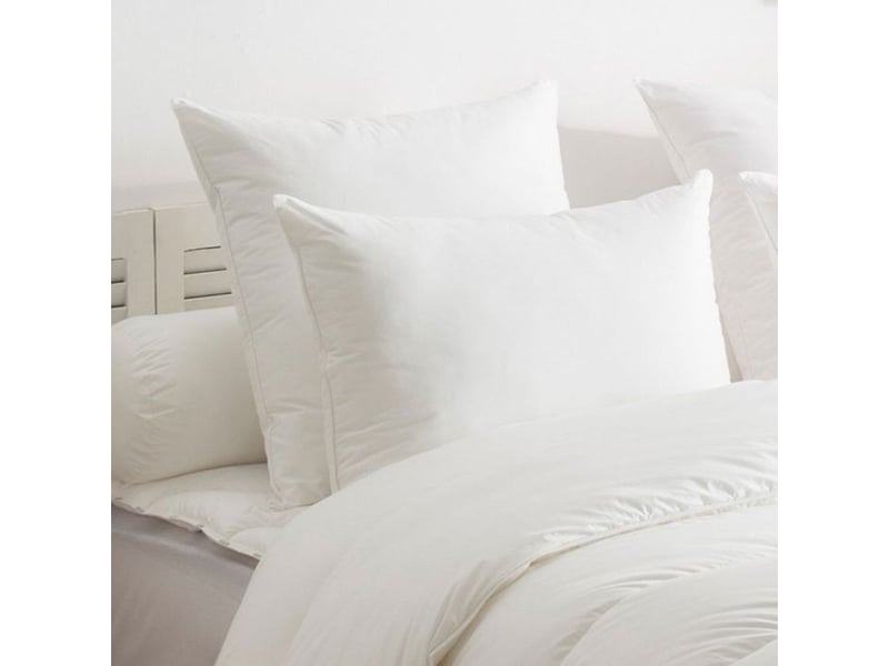 Lot de 4 oreillers moelleux - gros volumes - 60 x 60 cm - 100% polyester volupt'air - blanc  - Conforama D