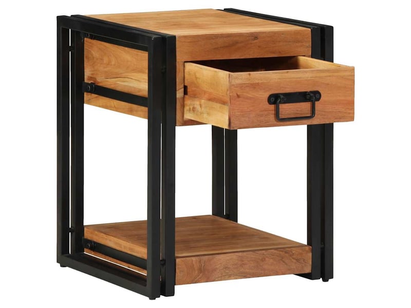  Table de chevet - cabinet de chevet - table de nuit 2 pc marron 40 x 40 x 50 cm  - Conforama A