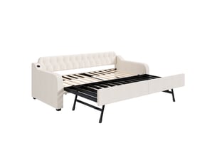 Lit gigogne 90x200 cm    coloris beige