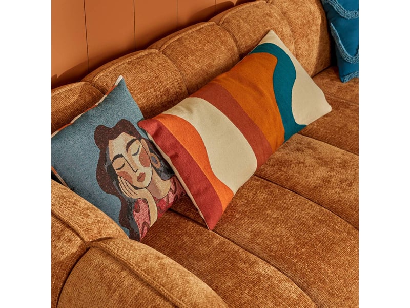 Coussin homy rectangulaire 35x75cm orange HOMY - Conforama B