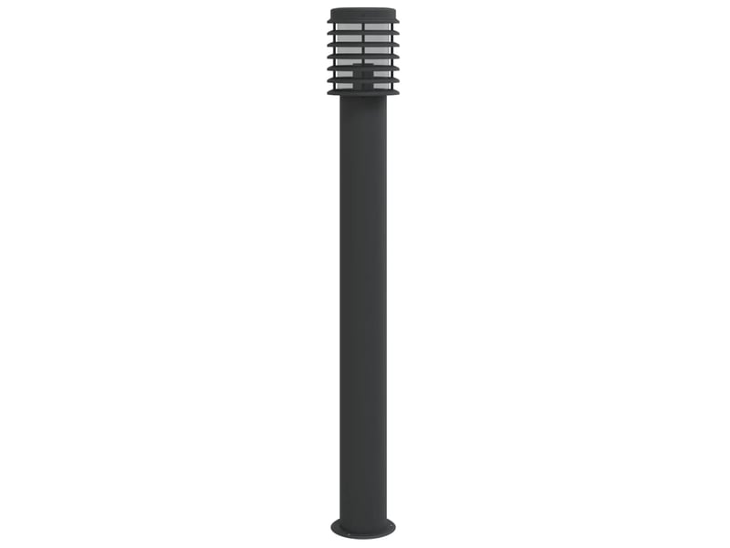  Lampadaires d'extérieur 3 pcs 110 cm acier inoxydable noir 02_0042546  - Conforama D