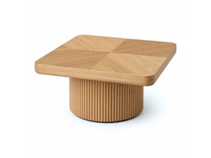 Table basse rectangulaire coloris naturel - 78 cmx78 cm