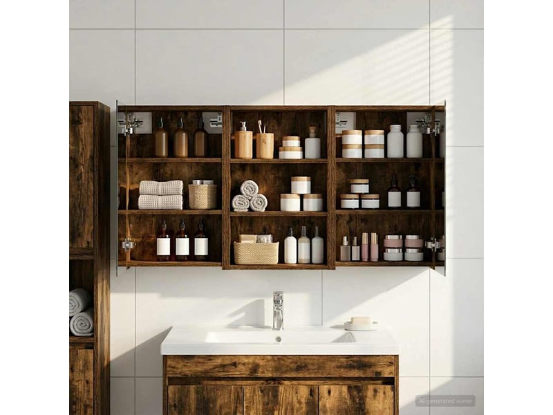 Ensemble de meubles de salle de bain 3 pcs 120x10.5x60.5 cm shl6202 - Conforama B