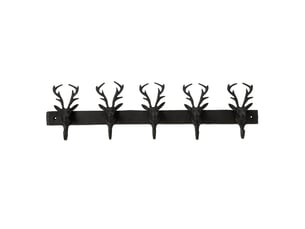 Patère murale cerf yasmine 60cm noir