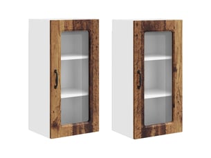 Meuble mural de cuisine | armoire de cuisine 2 pcs bois ancien shl455