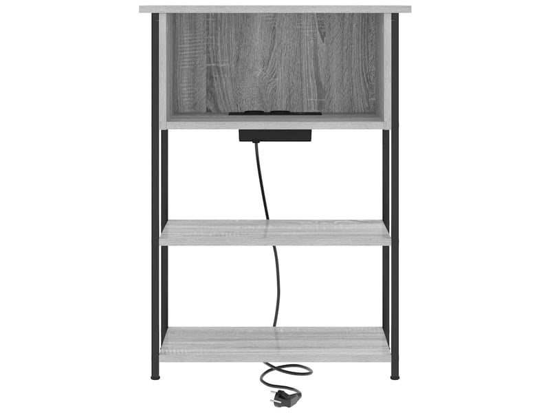  Table de chevet - cabinet de chevet - table de nuit gris sonoma 55 x 31 x 76 cm bois d'ingénierie  - Conforama D