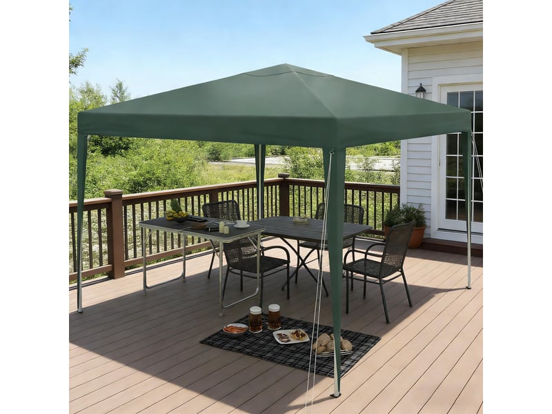  Gazebo pliable portable, tente pop-up extérieure, pavillon de fête avec sac transport  - Conforama D