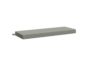 Coussin de banc, coussin d'assise, coussin de canapé soest 100 % polyester gris 100 x 40 x 8 cm cf53253