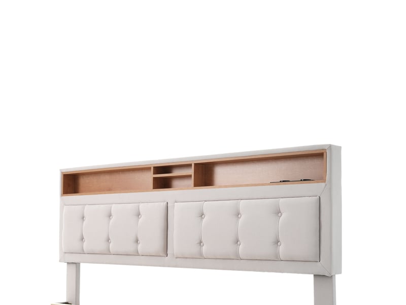  Rayofi wf310432aab tête de lit réglable amber+graphite tissu 50 cm WF310432AAB - Conforama D