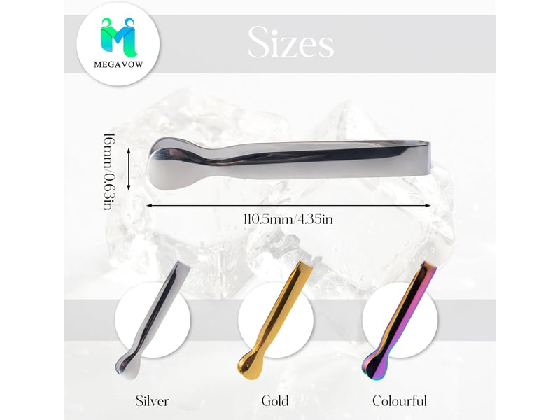  3 pcs pince a sucre, pince à glaçons en acier inoxydable, pinces a bonbon, mini multifonction pinces de service, pour sucre, biscuit, glace, buffet NO Commercial reference - Conforama B