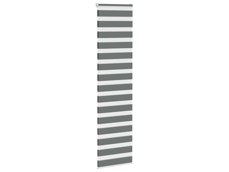 Store zèbre, store de fenêtre gris foncé largeur du tissu 60,9 cm polyester cf48613 - Conforama C
