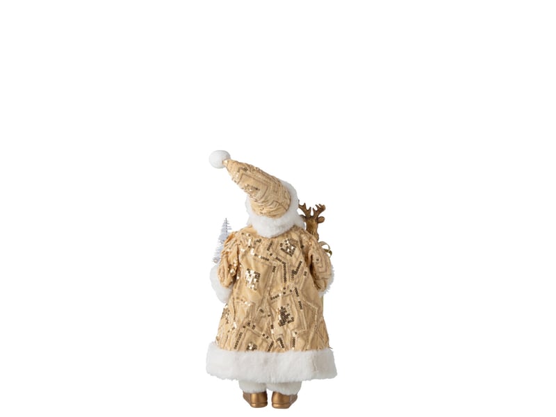 Père noël déco cyriaque 45cm doré  - Conforama B
