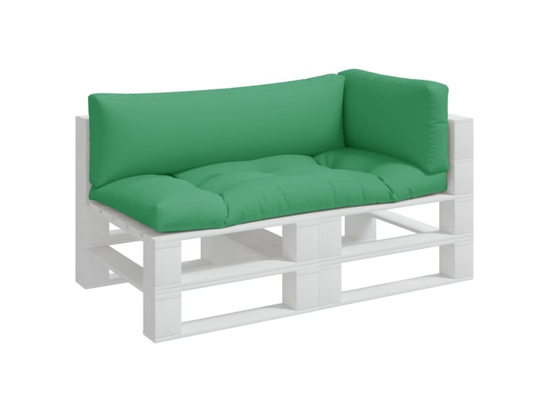  Lot de 3 coussins de palette, coussins de canapé vert tissu cf59722  - Conforama C