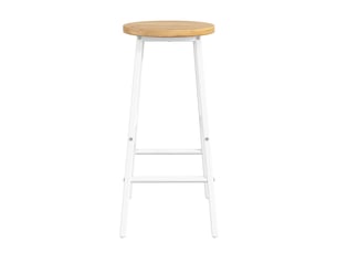 tabouret de bar <strong>STILVORA</strong> - blanc hauteur d'assise 63 cm vendu Par paire