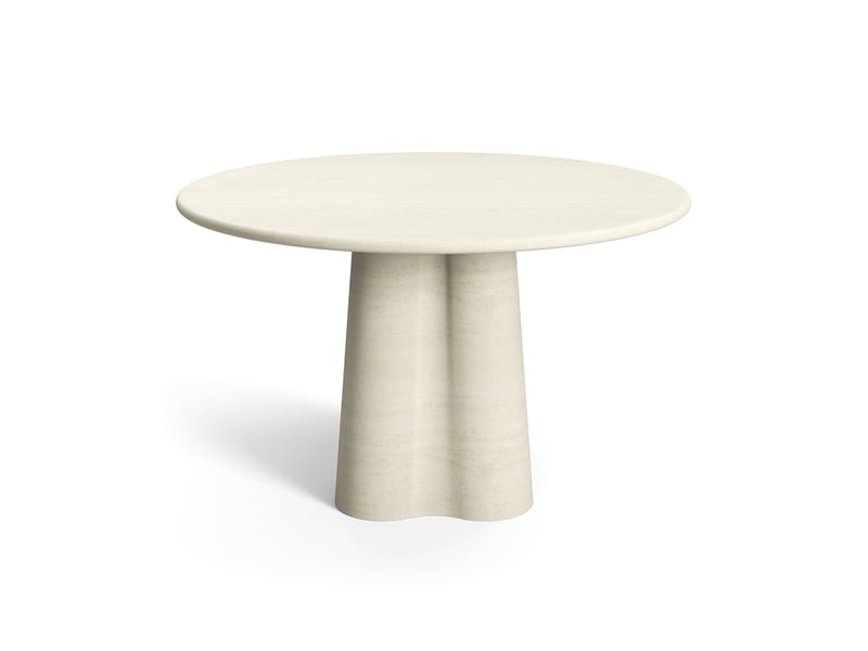  Table à manger micro ciment en mdf finition microciment micro ciment iris STM22MCBL - Conforama A