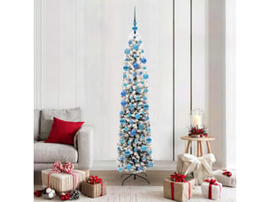 Sapin de noël artificiel, arbre de noël vert 180 cm pvc et acier et plastique shl2792