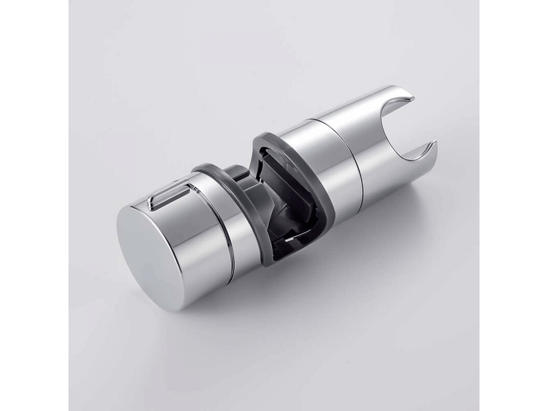  Ibergrif - support pommeau douche de salle de bain, clamp douchette réglable, chrome  - Conforama D
