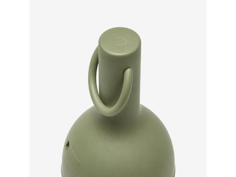  Petite lampe nomade en plastique vert olive-elo Elo - Conforama C