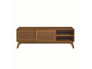 Meuble tv coloris bois foncé 150 cm <strong>MODFU</strong>  <strong></strong>