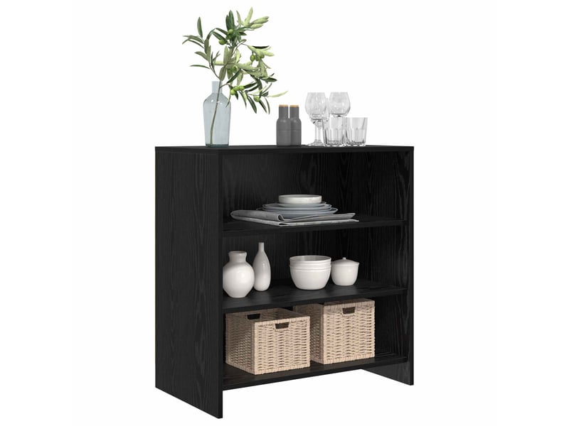  Buffet - bahut - meuble de rangement noir 70 x 41 x 75 cm bois d'ingénierie  - Conforama C