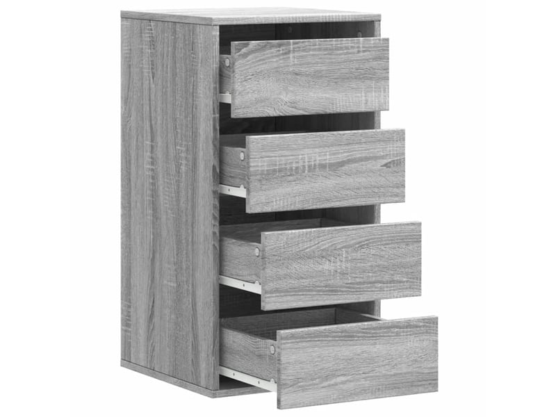  Commode chambre adulte, commode d'angle sonoma gris 40x41x76 cm bois d'ingénierie  - Conforama E