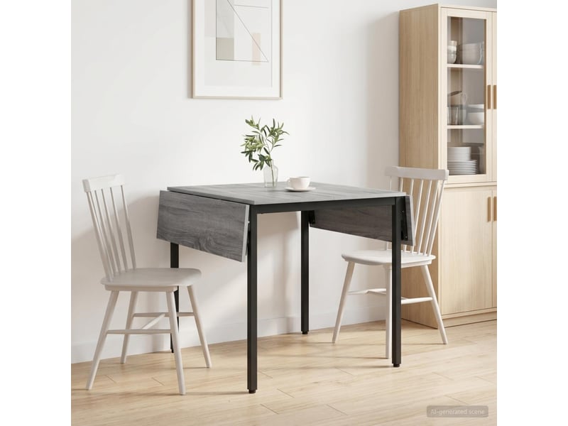 Vidaxl table à manger extensible 120 x 81,5 x 75 cm bois d'ingénierie  - Conforama B