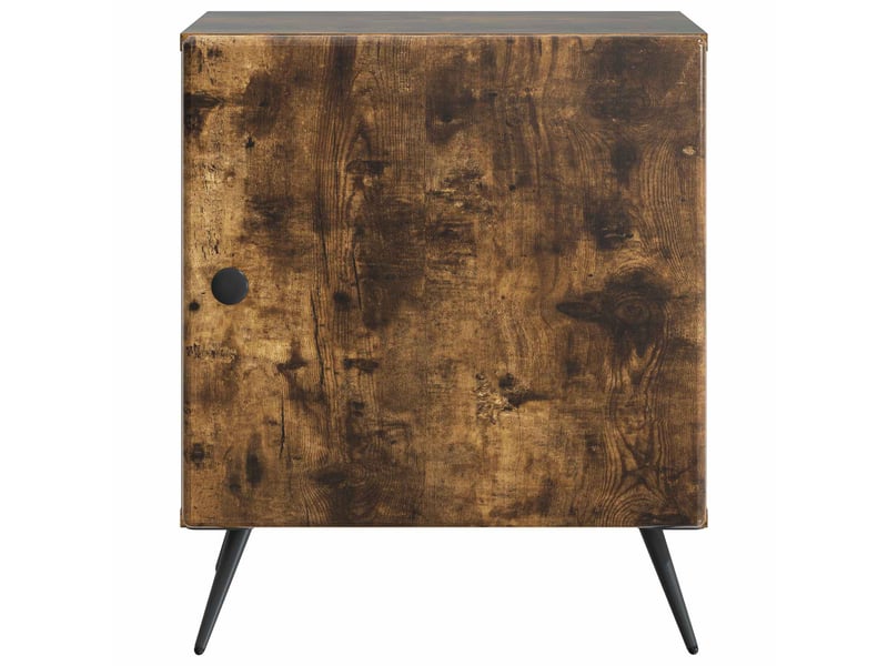 Table de chevet - cabinet de chevet - table de nuit chêne fumé 43 x 34,5 x 50 cm  - Conforama D