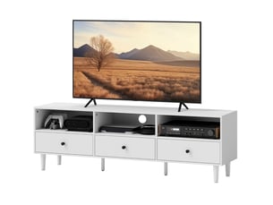 Meuble tv coloris blanc 140 cm <strong>WISHDOR</strong> <strong></strong>