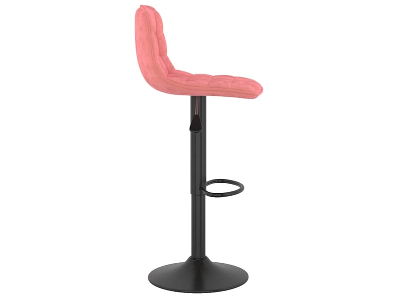  Lot de 2 tabouret de bar, chaise de bar rose velours shl27249  - Conforama E