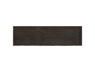 Étagère flottante, etagère murale, étagère suspendue marron foncé bois chêne massif traité cf42413