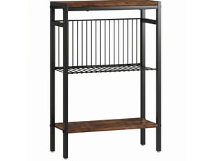 Table basse rectangulaire coloris marron MEUBLIV - 18 cmx43 cm