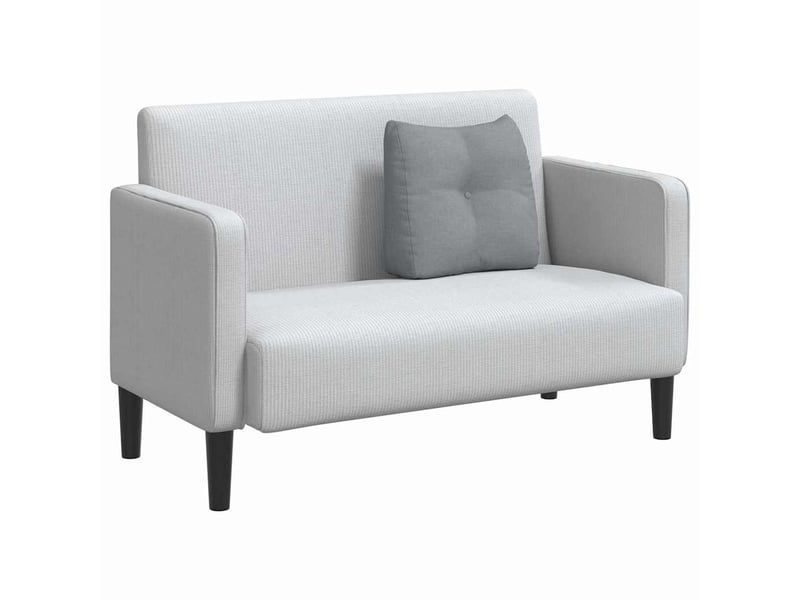 Coussin de dos, coussin de dossier gris clair 45 x 24 x 50 cm tissu cf54670 - Conforama C
