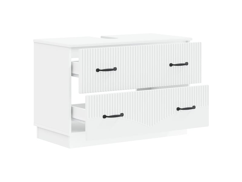  Meuble sous lavabo de salle de bain hoorn blanc 82 x 41 x 56 cm cf64901  - Conforama C